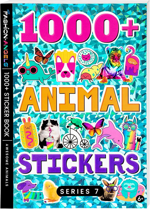 Fashion Angels 1000+ Animal Sticker Book - 40-Page Sticker Book for Kids, Over 1000 Stickers for Scrapbooking &