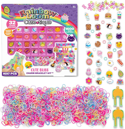 Rainbow Loom Cute-Tique Cute Bliss Kit, Bracelet Making Kit for Kids Crafting Activity, Ages 7+