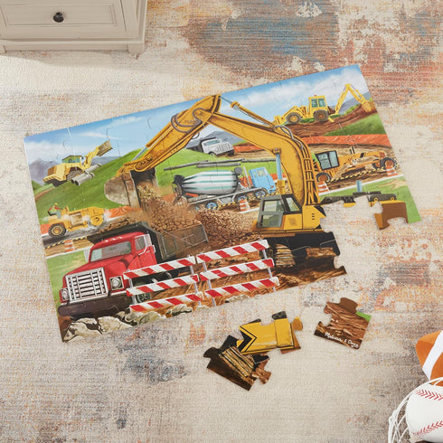 Melissa & Doug Jumbo Jigsaw Floor Puzzle - Building Site, 48 pcs, FSC Certified