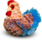 Douglas Henrietta Blue Lace Hen Plush Stuffed Animal Chicken