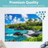 Jeacirio 500 500 500 21 15 Piece Puzzles for Adults, Beach Jigsaw Puzzle Pieces, Seaside Puzzles Pieces for Adults