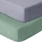 GUNTAIL Muslin Crib Sheets for Boys Girls 100% Cotton Fitted Baby Crib