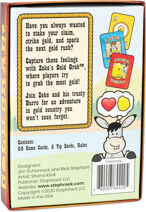 Zeke's Gold Grab! - Award-Winning Family Fun Card Game for Kids, Teens, and Adults, Perfect for Family Game Night