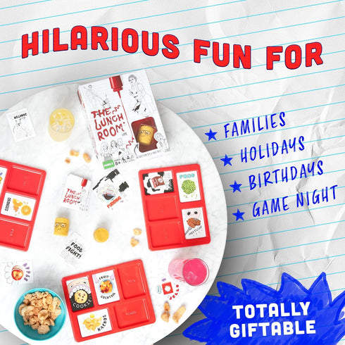 36 10-15 8-12 The Lunch Room Family Card Game Fast Paced Food Fight Party Game for Kids & Adults, Fun for Players, Easy