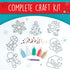 7 6+) Creativity for Kids Holiday Easy Sparkle Window Art Craft Kit: Create Window Art Designs, Holiday Crafts