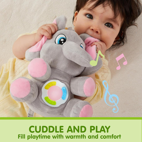 6+ JOYIN Musical Elephant Plush Baby Toy, Stuffed Animal with Music & Light, Baby Musical Soft Plush Toys for Infant