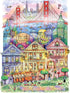 KI Puzzle 1000 Piece Puzzle for Adults Madalina Tantareanu Cities at Midnight: SAN Francisco Art Jigsaw