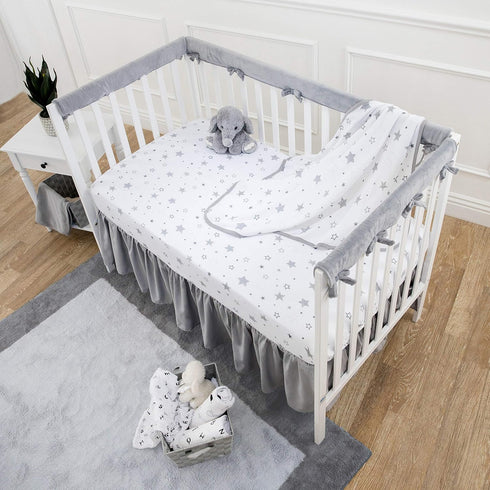 3 Pack 100% 52" 28" American Baby Company Natural Cotton Fitted Crib Sheets x - Soft, Breathable, Hypoallergenic