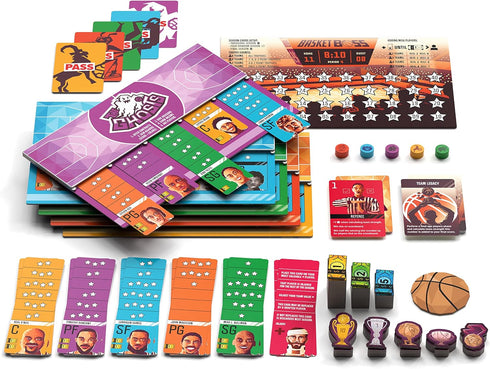 Basketboss Board Game - Strategy Auction Game for 2-5 Players, 40 Minutes Playtime, Sports Theme