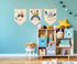 GEANHIL -Set 3 Transport,Construction,Vehicle Construction,Truck Nursery Decor-Flag Decor Gift for Baby Boys Newborn