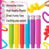 Mr. Pen Pop Tubes Sensory Toys, 6 Pack - Large Fidget Tubes for Toddlers, Kids, and Sensory Play