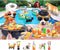 Dog Pool Party Puzzle for Adults 500 Piece Summer Funny Animal BBQ