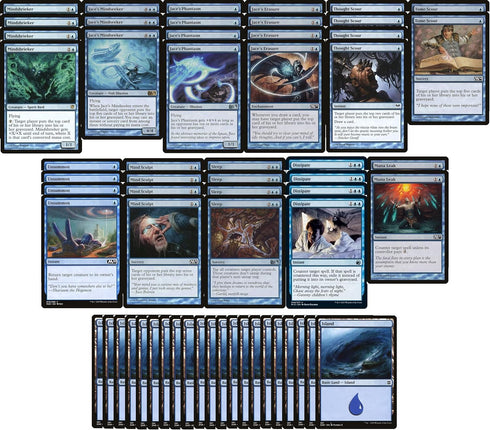 Mono Blue Mill Deck - Custom Built Modern Legal 60 Card Magic The Gathering Deck.
