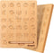 Coogam Wooden Letters Practicing Board, Double-Sided Alphabet Tracing Tool Learning to Write