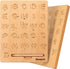 Coogam Wooden Letters Practicing Board, Double-Sided Alphabet Tracing Tool Learning to Write