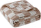 Ultra Soft Muslin Baby Blanket, Versatile Swaddle and Bed Blanket for Boys and Girls (1 Coffee Checkered 1 Pack)