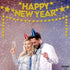 KatchOn Gold Happy New Year Banner - Pre-Strung 10 Feet Banner, 13 Feet Garland for 2025 Party Supplies