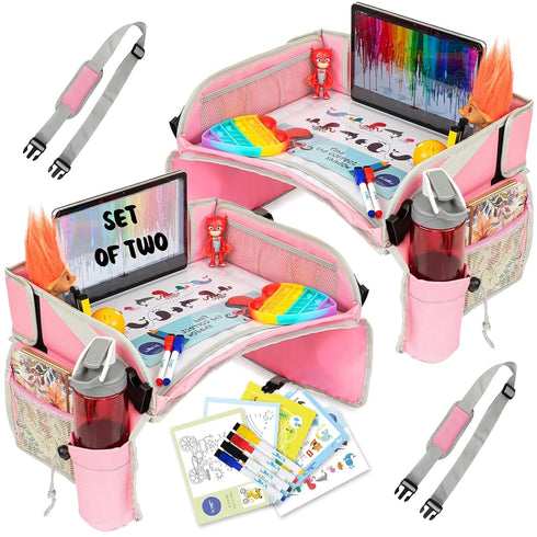 PILLANI Kids Travel Tray for Car Seat - Carseat Tray w/ iPad