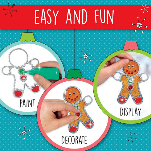 7 6+) Creativity for Kids Holiday Easy Sparkle Window Art Craft Kit: Create Window Art Designs, Holiday Crafts