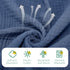 VitalCozy 8 (32 32 Inch,Mist Pcs Baby Muslin Hooded Bath Towels and Washcloths Muslin Cotton Hooded Baby Towels
