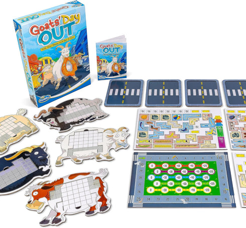 ThinkFun Goats' Day Out: Hilarious Addictive Goat Themed Board Game