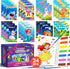 ZIZZ 24Packs Water Coloring Books -Kids Arts and Crafts for Kids 4-8,