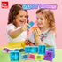 MixMax 6 Packs 6-12 Make Your Own Squishies Toys, Rubber Dolls Making Kit for Kids Glow Jumbo Glitter Silicone Squishy