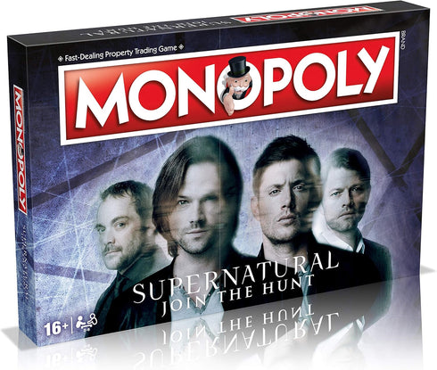 Winning Moves Supernatural Monopoly Board Game, Join the Winchester Brothers, Ages 16 and Up, Grey