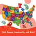 Learning Resources Magnetic US Map Puzzle - 44 Pieces - Geography Learning for Kids Ages 4+