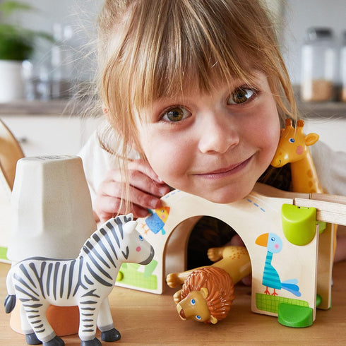 HABA Little Friends Lion - Adorable Chunky Plastic Zoo Animal Figure
