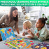 QUOKKA Wooden Puzzles for Kids Ages 4-6, 3 Educational Toddler Puzzles, USA, World, Space Maps, Gift for Boys and Girls