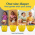 1 Pack Charlie Banana Cloth Diapers, Reusable, Washable, Adjustable One Size Diaper, for Babies and Toddlers