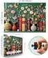 1000 27.5x19.7 Inch MININWAN Mbroidered Style Vintage Botanical Flower Bookshelf Puzzles for Adults Pieces, Green