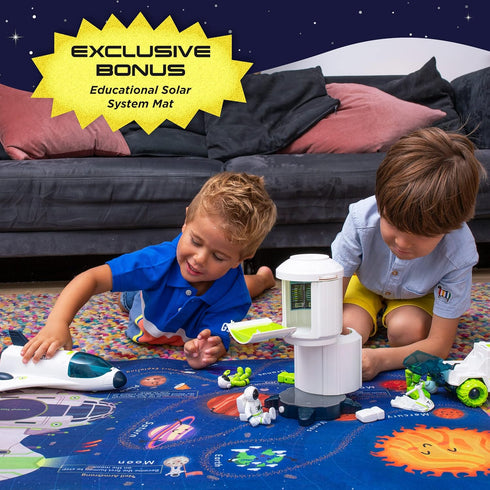 Space Toys for Kids 3-8 - Space Shuttle with Rocket Ship, 4 Astronauts, Space Station, Rover, Outer Space Playset