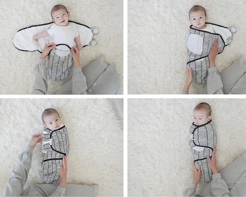 BaeBae Goods Large Black Triangles Swaddle Wrap
