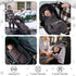 5 Car Seat Blankets for Babies Winter - Stroller Footmuff Carseat Cover Baby Point Harness - Swaddle Bunting Bag (Grey)