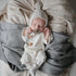 FRIGG 6-18 Rope Natural Rubber Baby Pacifier | Made in Denmark | BPA-Free (Olive/Sage, Months)