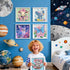 ADEFCSD 6-piece Set 5D Set, 6x6 inches Adult Diamond Painting Suitable for Children Beginners, Cute Animal DIY Diamond