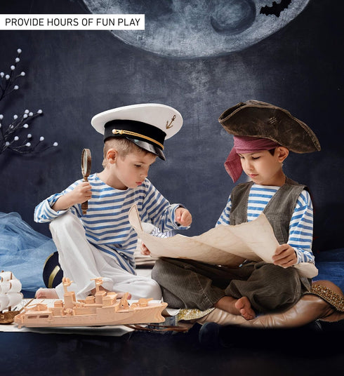 Puzzled 3D Puzzle Destroyer Warship Wood Craft Kit - Fun DIY Wooden Toy Assemble Model for Decoration