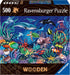 Ravensburger Under The Sea 500-Piece Wooden Jigsaw Puzzle, Eco-Friendly Materials for Stress-Reducing Fun
