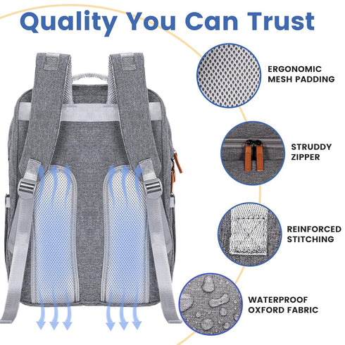 Set Diaper Bag & Shopping Cart Cover for Babies