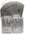IvyMei 2 Pack Waterproof Dragon Playing Cards, Silver Foil Plastic PVC Poker Cards, High Flexible