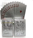 IvyMei 2 Pack Waterproof Dragon Playing Cards, Silver Foil Plastic PVC Poker Cards, High Flexible