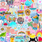 125 pcs Hydroflask Stickers, Ocean Beach Themed for Laptop, Water Bottle, Waterproof VSCO Girl Stuff
