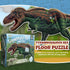 100-Piece 4 Tyrannosaurus Rex Dinosaur Jigsaw Puzzle | Double Sided Floor Puzzle with Glow-in-The-Dark Skeleton On