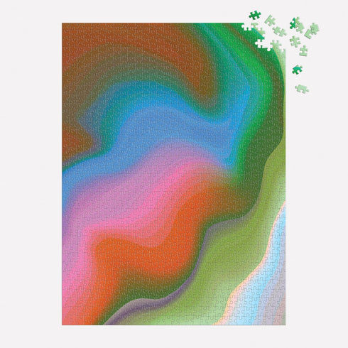 Galison Sensing Colors 1000 Piece Puzzle - Jessica Poundstone Featuring Ephemeral Art from The Hyperspectral Series