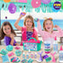Summer Shimmer 8-12 Gift Mermaid Slime Kit for Girls, FunKidz Slime Making Kit for Kids Age DIY Soft Glitter Glossy