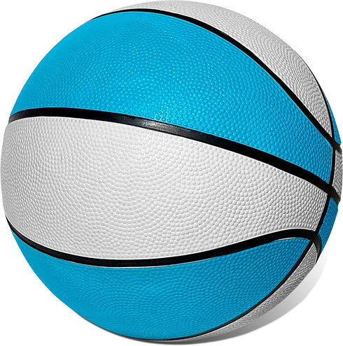 Botabee Official Size 9.4" Diameter Pool Basketball - Size 7 Waterproof Ball for Pool & Outdoor Play - White and Blue