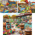 Set 500 18" 24" Bits and Pieces Value of Three Piece Jigsaw Puzzles for Adults Harvest Flea Market, Pumpkin Festival