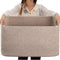 OIAHOMY 75L Large Woven Cotton Rope Storage Basket with Handle for Organizing